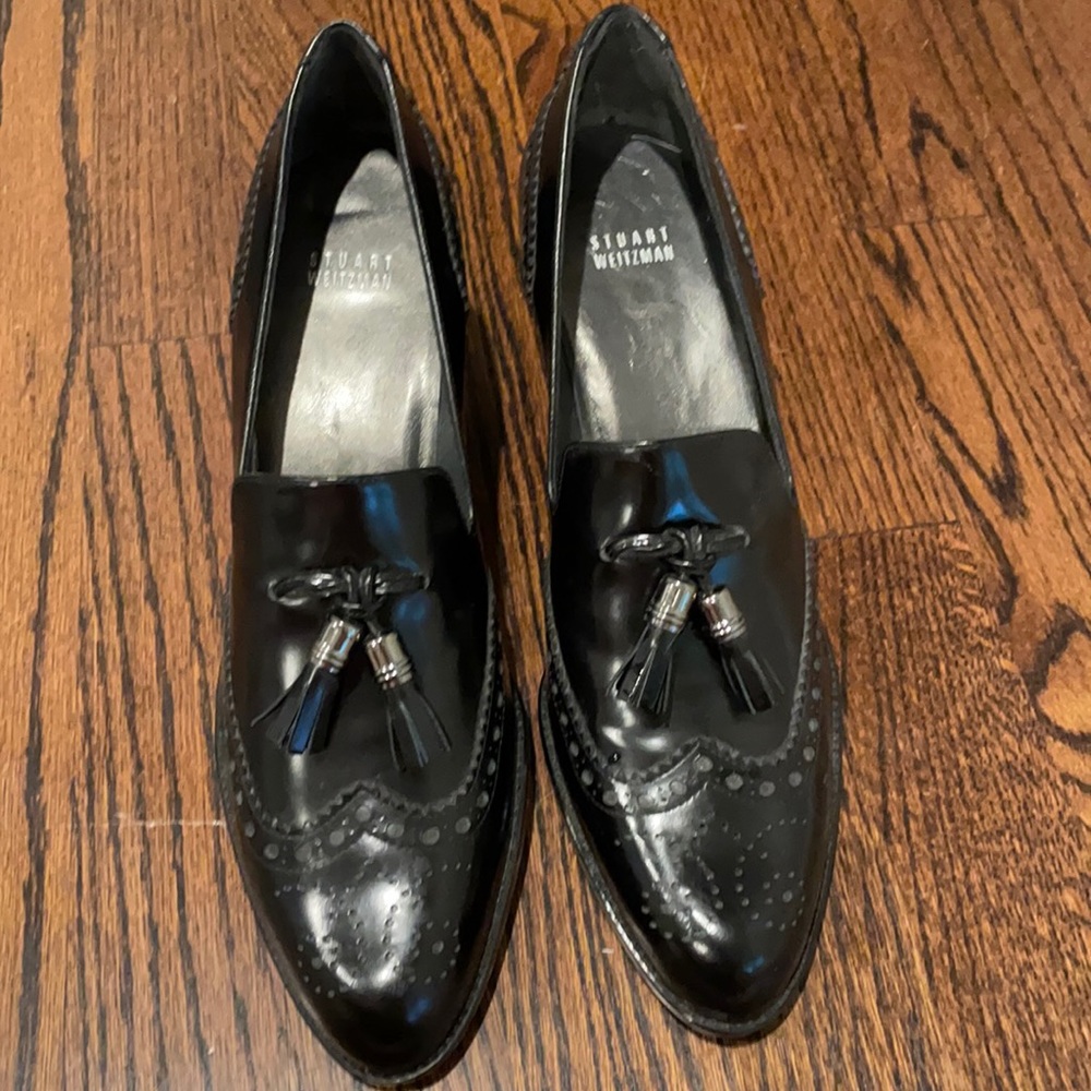Stuart Weitzman heeled loafers with tassels